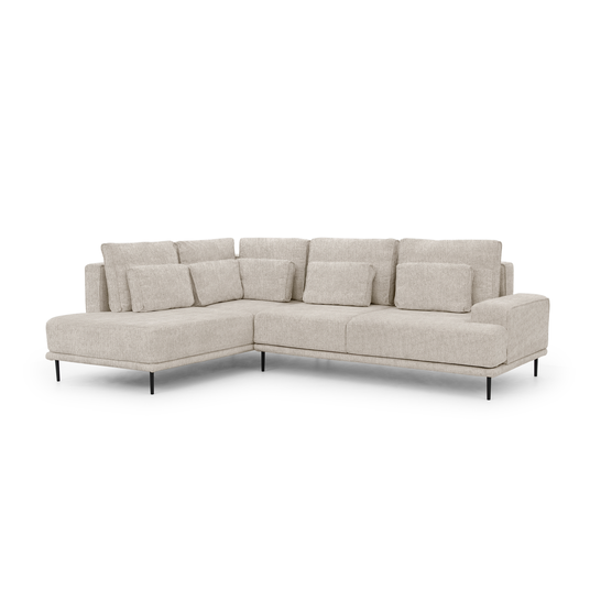 Corner Nicole L With Sleeping Area / Hevia 207.09 / Black Legs / Left Side