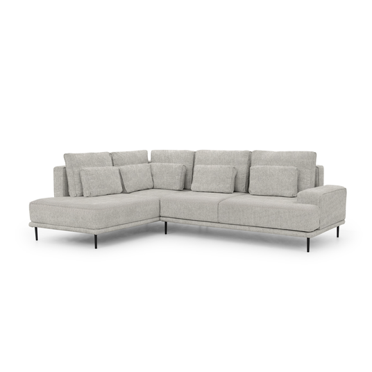 Corner Nicole L With Sleeping Area / Hevia 207.17 / Black Legs / Left Side