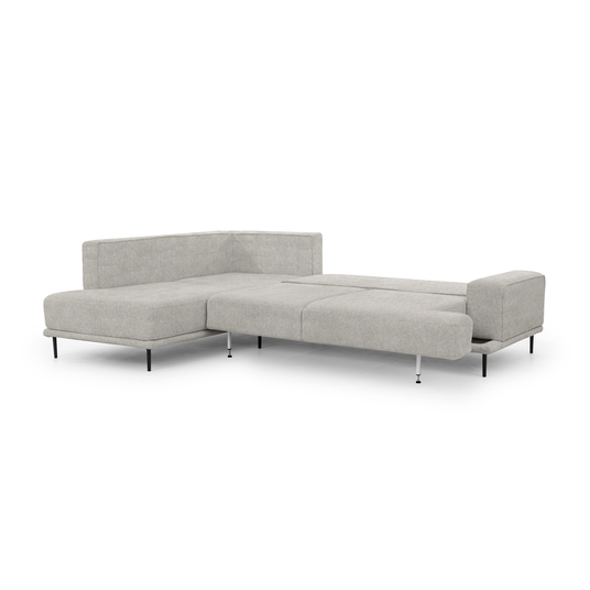 Corner Nicole L With Sleeping Area / Hevia 207.17 / Black Legs / Left Side