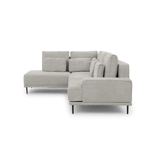 Corner Nicole L With Sleeping Area / Hevia 207.17 / Black Legs / Left Side