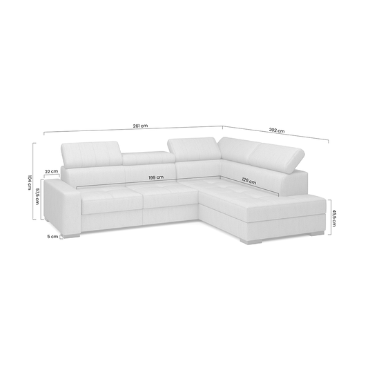 Corner With The Sleeping Area Modeno L / Ado 1615 / left side