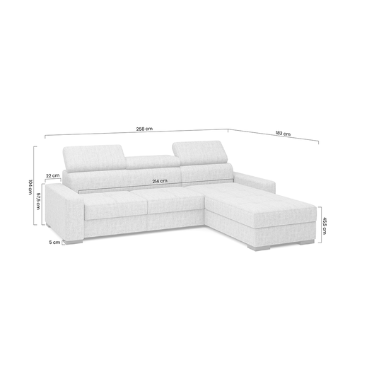 Corner With The Sleeping Area Modeno Mini / Ado 1601 / left/right side