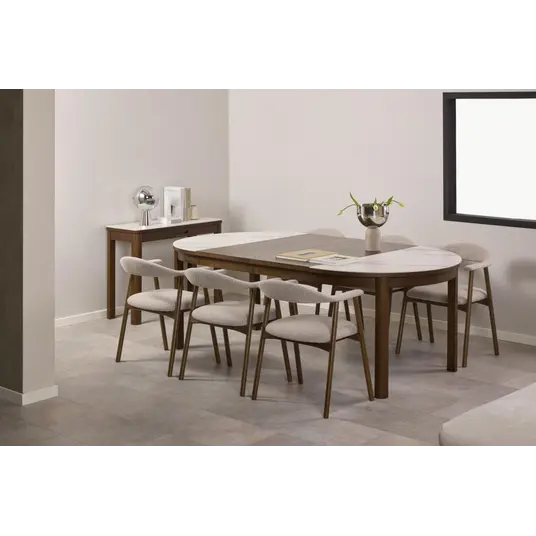 Southampton extension leaf, Extension oak veneer smoke, 50x120x2.5 cm
