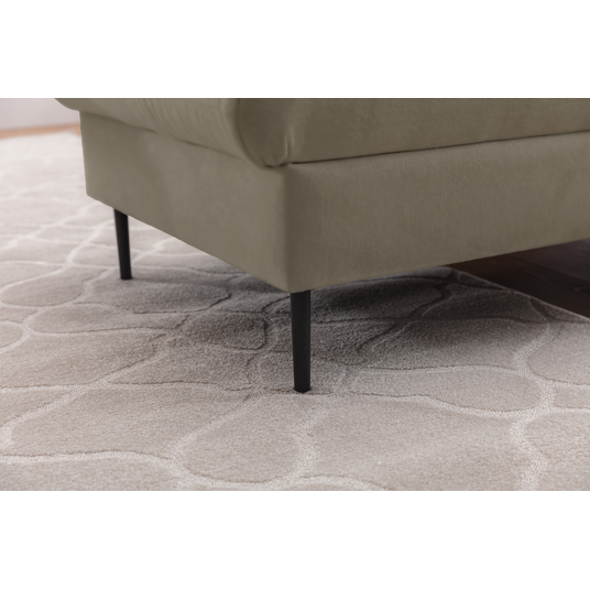 Corner With The Sleeping Area Taila Mini / Velluto 3 / Black Legs / Right Side