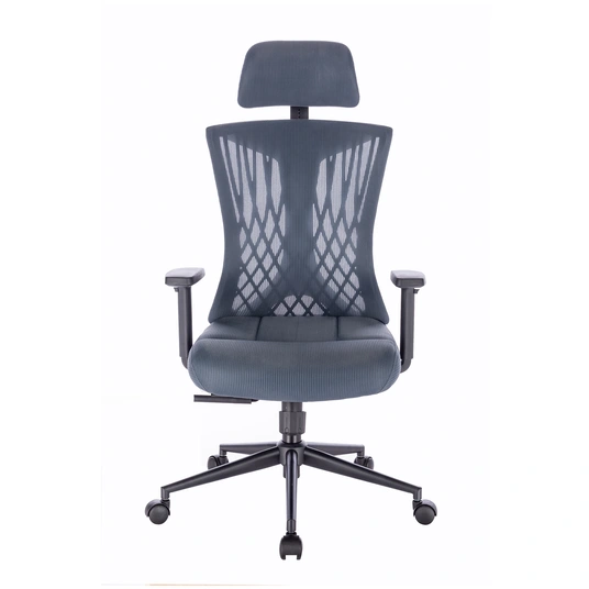 Ergonominė kėdė „AVERY“, pilkai mėlyna