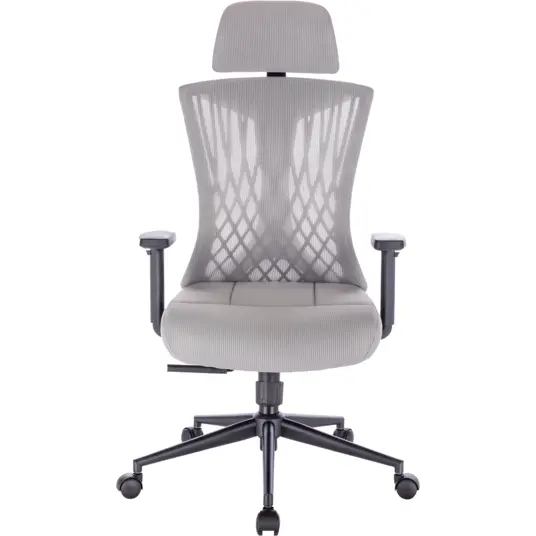Ergonominė kėdė „AVERY“, šviesiai pilkos spalvos