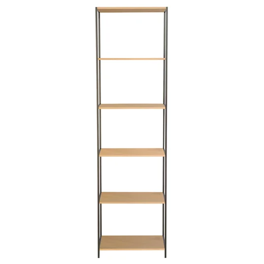 Riiul HARPER 50x30xH180cm, saar/must