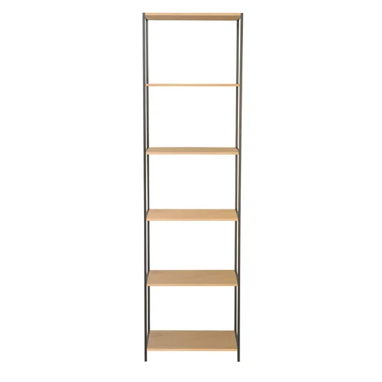Riiul HARPER 50x30xH180cm, saar/must