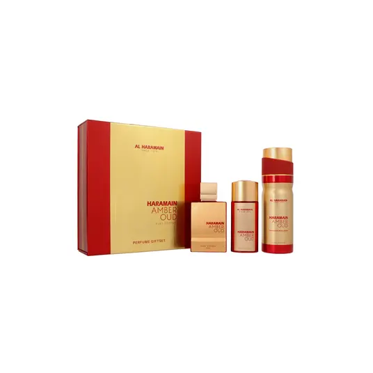 Universalūs kvepalai, Set Al Haramain Amber Oud Ruby Edition Pure Perfume 75 ml + Pure Perfume 30ml + Deodorant Body Spray 200ml