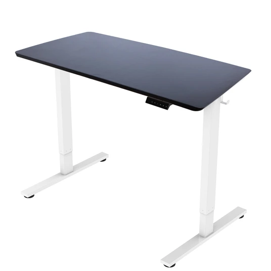 Desk ERGO FIT with 1 motor 120x68xH71,5-116cm, black/white