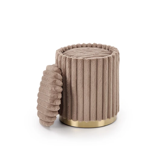 FIDO set of two stools: color: cappuccino / gold