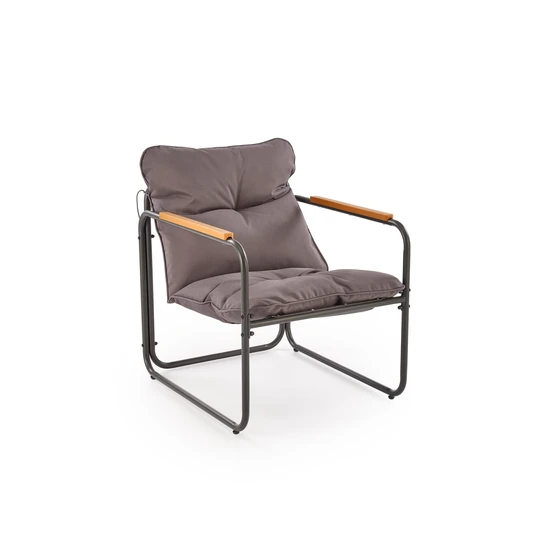 HUDSON garden set ( sofa, chair 2x, c. table ), grey / brown