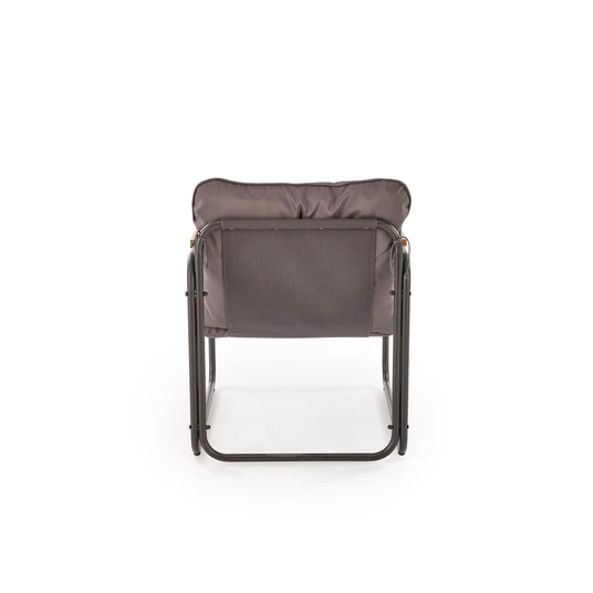 HUDSON garden set ( sofa, chair 2x, c. table ), grey / brown