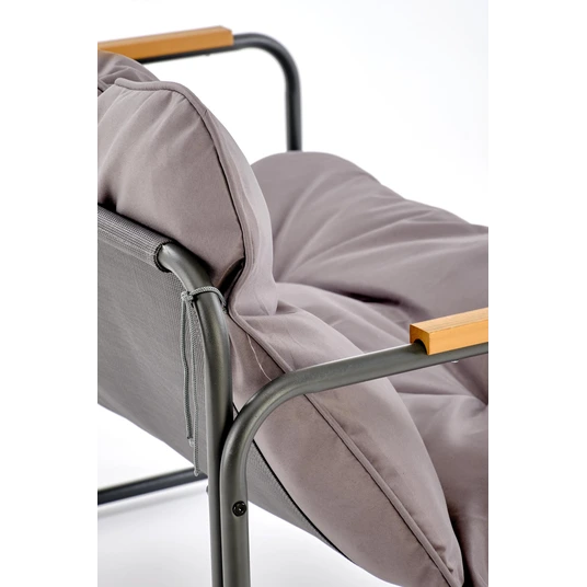 HUDSON garden set ( sofa, chair 2x, c. table ), grey / brown