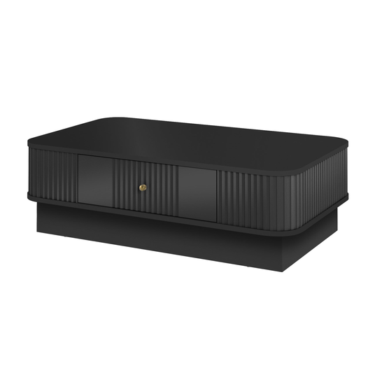 Coffee Table Vesper - Black / Gold Handles