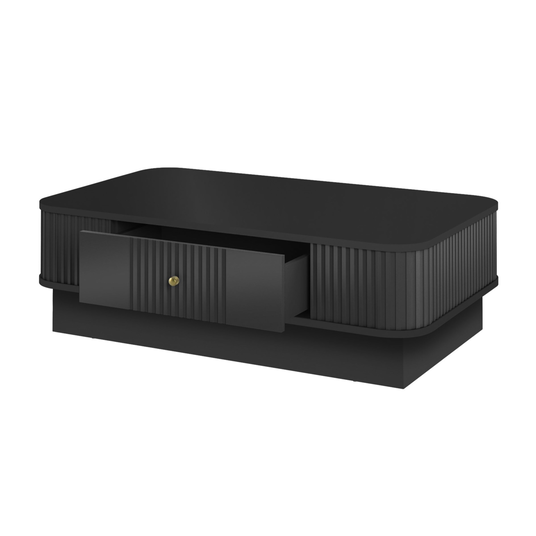 Coffee Table Vesper - Black / Gold Handles
