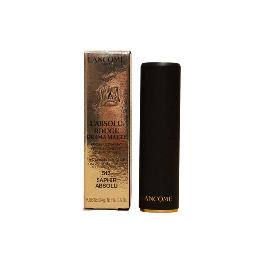 Lancome, L'Absolu Rouge, Matte, Cream Lipstick, 517, Saphir Abolsu, 3.4 g