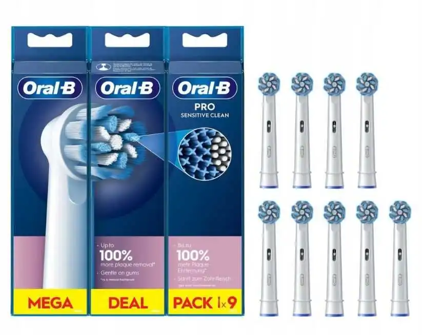 Oral-B Pro Sensitive Clean -vaihtoharjat, 9