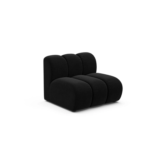 Velvet Modul diivan käetugedeta, Lupine, 1 istekoht, 92x95x70, must