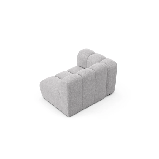 Modulaarne vasakpoolne, Lupine, 1 istekoht, 115x95x70, helehall