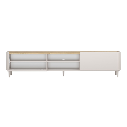 Tv Set Elivo 220 cm - Cashmere / Oiled Oak / Cashmere Legs