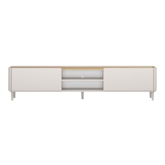 Tv Set Elivo 220 cm - Cashmere / Oiled Oak / Cashmere Legs