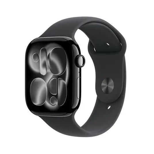 Nutikell Apple Watch Series 11 GPS + Cellular 42 mm, süsimust alumiiniumkorpus ja must spordirihm – M/L MF854ET/A