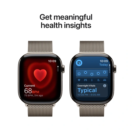 Nutikell Apple Watch Series 11 GPS + Cellular 42 mm, süsimust alumiiniumkorpus ja must spordirihm – M/L MF854ET/A