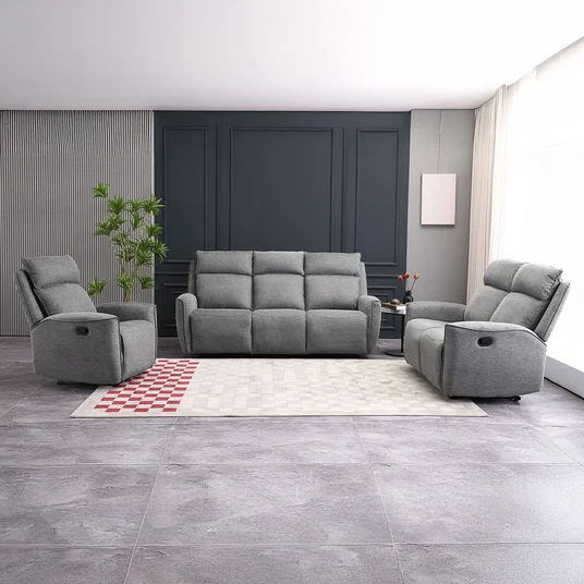 Diivan MAREN 2-kohaline manuaalne recliner 150x90xH104cm, hall