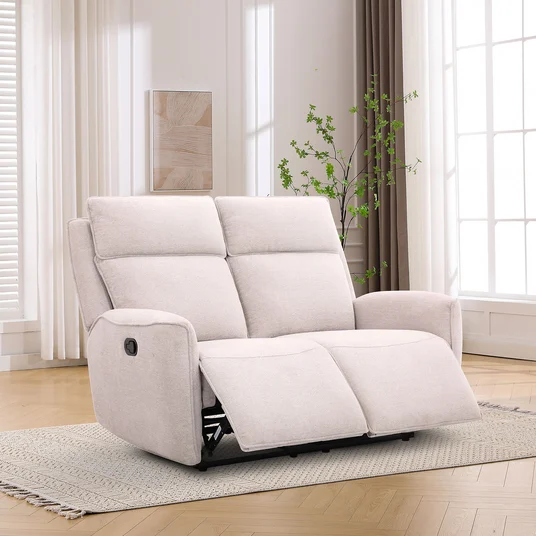 Diivan MAREN 2-kohaline manuaalne recliner 150x90xH104cm, beež