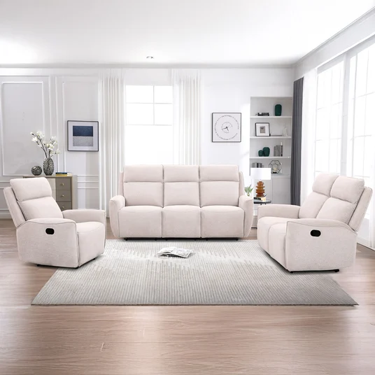 Diivan MAREN 2-kohaline manuaalne recliner 150x90xH104cm, beež