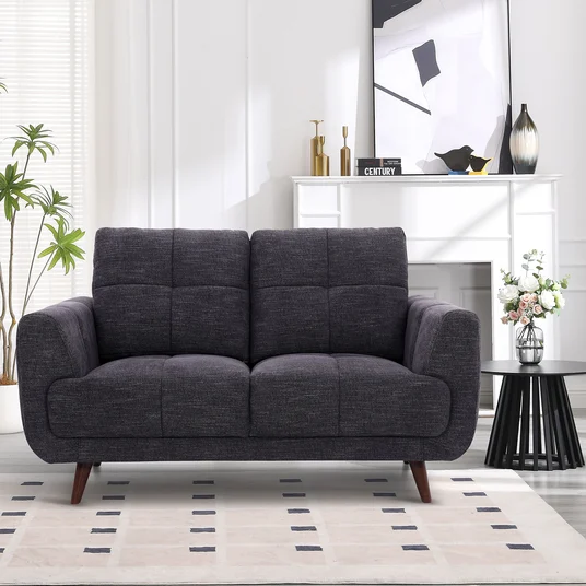 Sofa STEVE 2-seater, dark grey