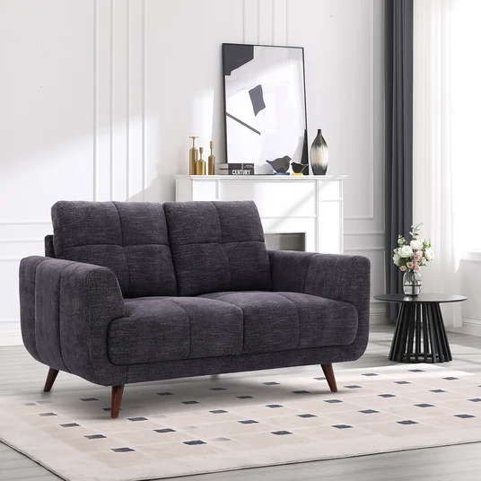 Sofa STEVE 2-seater, dark grey
