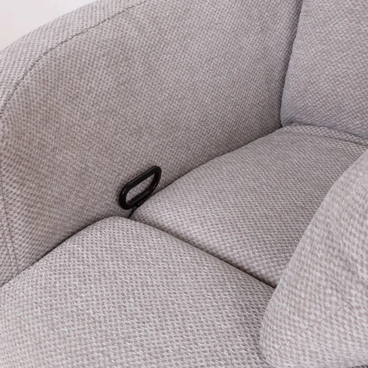 Tugitool STINA kiikuv ja pöörlev manuaalne recliner 83x88xH100cm, hall