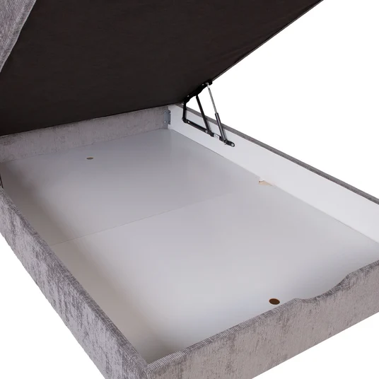 Kontinentaalvoodi LAARA 90x200cm, hall, 91x208xH119cm
