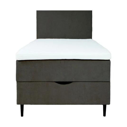 Continental bed LAARA 90x200cm, dark grey