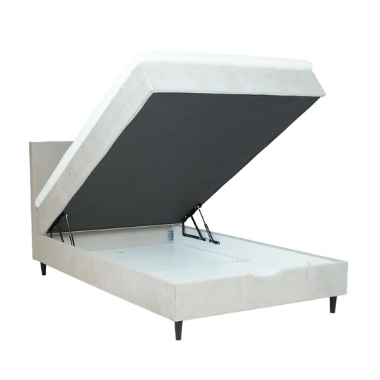 Continental bed LAARA 120x200cm, dark beige
