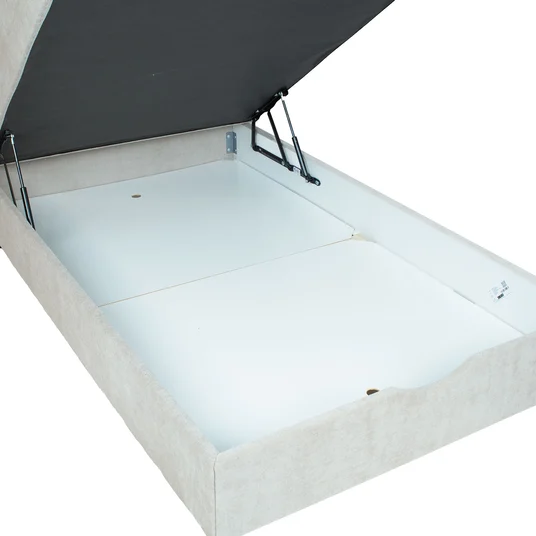 Continental bed LAARA 120x200cm, dark beige