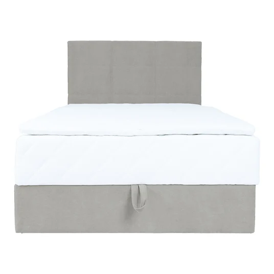 Continental bed LEVI 120x200cm, with mattress, dark beige