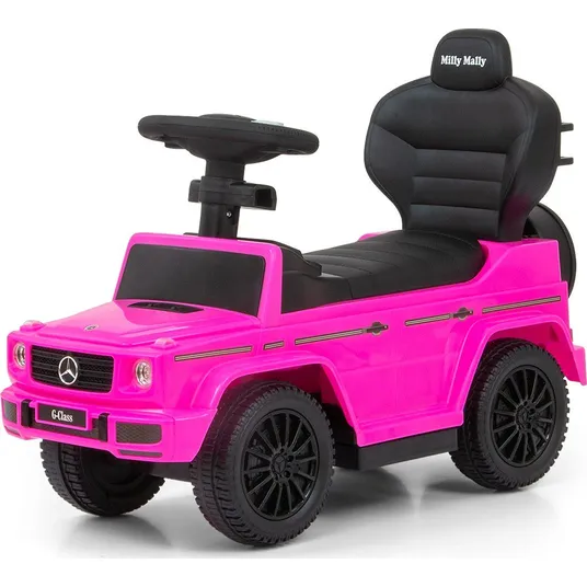 „Milly Mally“ käepidemega mänguauto „MERCEDES G350d“ (roosa)
