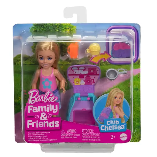 „Barbie Family & Friends“ nukk „Chelsea“ seljakoti ja kassipojaga JBF46 MATTEL
