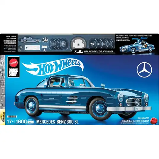 MATTEL BRICK SHOP HOT WHEELS konstruktor - Mercedez Benz 300 SL (HWW25)