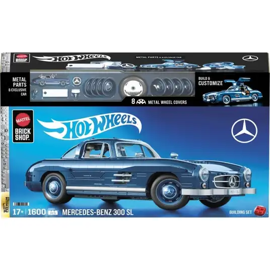 MATTEL BRICK SHOP HOT WHEELS konstruktor - Mercedez Benz 300 SL (HWW25)