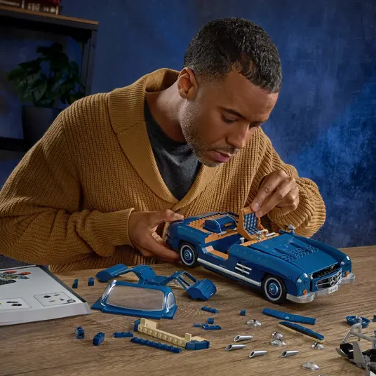 MATTEL BRICK SHOP HOT WHEELS konstruktor - Mercedez Benz 300 SL (HWW25)