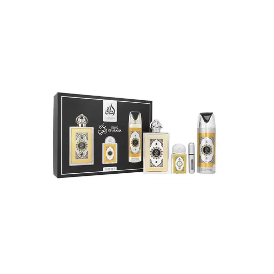 Vyriški kvepalai, Set Lattafa King Of Arabia EDP 100ml + EDP 20ml + Deodorant 200ml