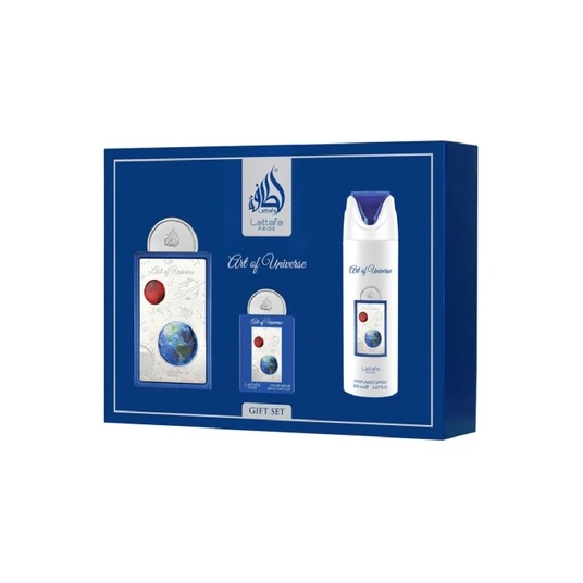 Universaalne parfüüm, komplekt Lattafa Art Of Universe EDP 100ml + EDP 20ml + Deodorant 200ml