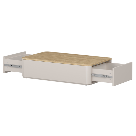 Coffee Table Amilio - Cashmere / Oiled Oak