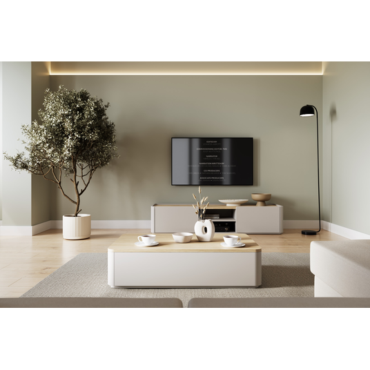 Coffee Table Amilio - Cashmere / Oiled Oak