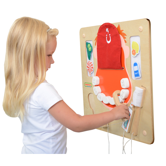 MASTERKIDZ suuhügieeni Flex Montessori sensoorne seinatahvel