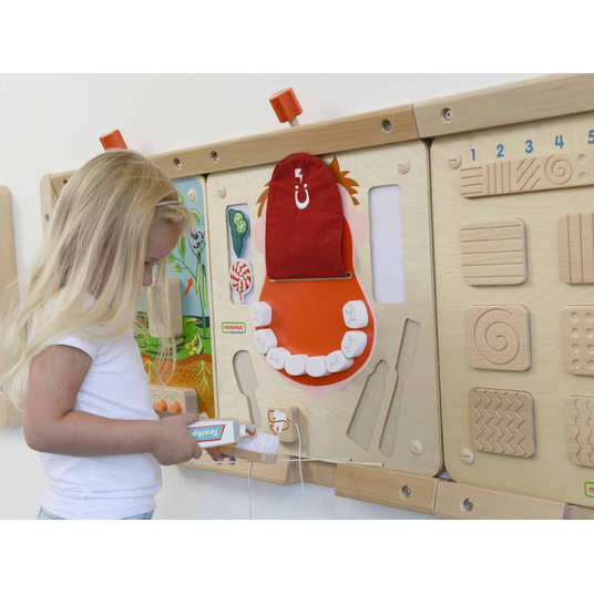 MASTERKIDZ suuhügieeni Flex Montessori sensoorne seinatahvel